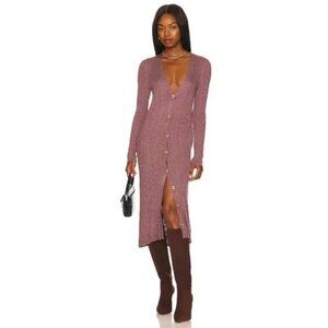 Free People| Rowan/Roan Rouge ribbed cardigan dress| Medium (sold out)